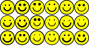 Random generated Smiley Faces