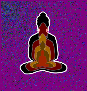 Fork of Fork of Fork of Fork of Fork of Buddha in colors -overlapping Buddha