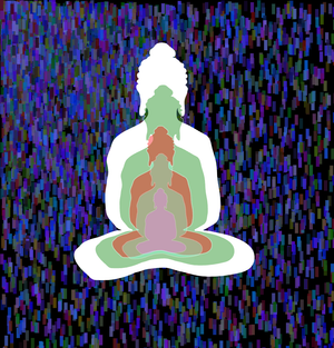 Fork of Fork of Fork of Fork of Fork of Buddha in colors -overlapping Buddha