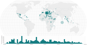 Missing Migrants on World Map