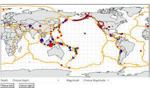 Earthquakes on Map