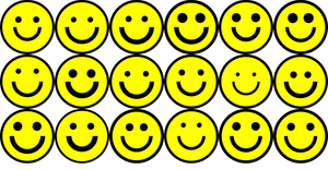 Random generated Smiley Faces