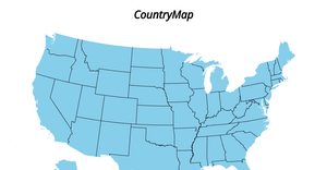 USA Country Map