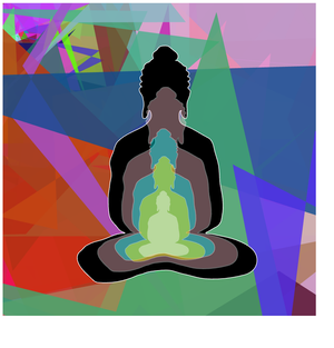 Fork of Fork of Fork of Fork of Fork of Buddha in colors -overlapping Buddha