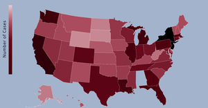 Map Visualization of COVID-19 Cases in the U.S.