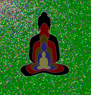 Fork of Fork of Fork of Fork of Buddha in colors -overlapping Buddha