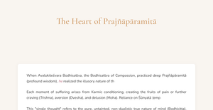 Fork of The Heart of Prajñāpāramitā