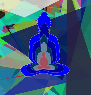 Fork of Fork of Fork of Fork of Fork of Fork of Buddha in colors -overlapping Buddha