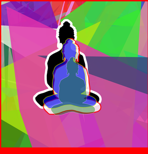 Fork of Fork of Fork of Fork of Fork of Buddha in colors -overlapping Buddha