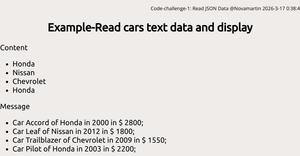 D3-coding-challenge#1: Read and Display JSON Data