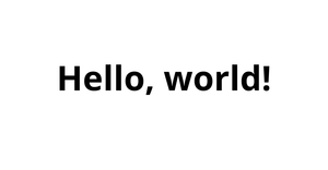Hello World