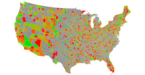 AQI Data in America by county
