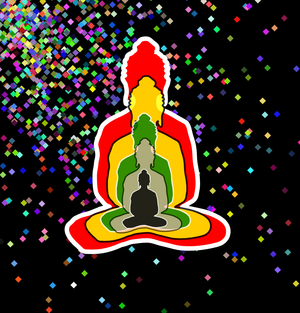Fork of Fork of Fork of Fork of Buddha in colors -overlapping Buddha