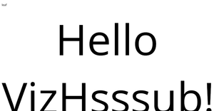 Fork of Hello VizHub