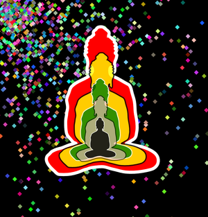 Fork of Fork of Fork of Fork of Buddha in colors -overlapping Buddha
