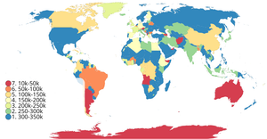 Choropleth map