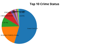 Crime Data Analysis - Top 10 Crime Status