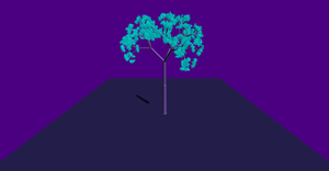 Neon Fractal Tree