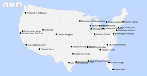 NBA Standings Map