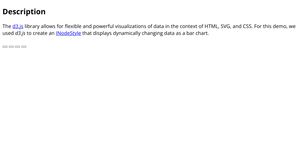 d3 Chart Nodes Demo [yFiles for HTML]