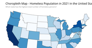 Homelessness Choropleth map