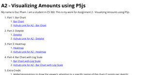 A2 - Visualizing Amounts using P5js