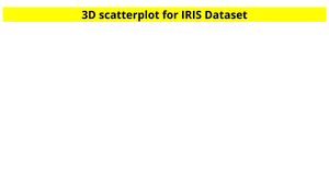 IRIS 3D Scatter Chart