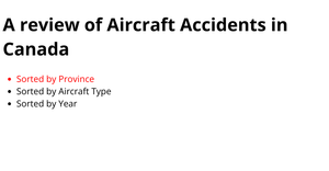 Aircraft Accident Report