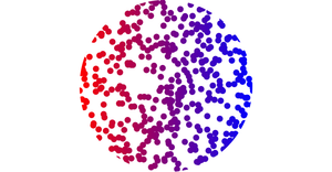 Scatter Plot with gradient mask