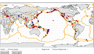 Earthquakes on Map