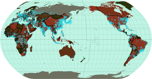 world map w/ cities & countries pop!