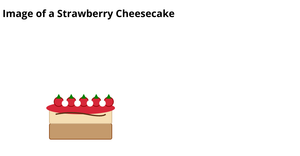 image of a strawberry cheesecake