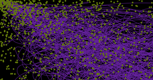 Fork of Fork of  Cool Art : generated line data with d3      line generator api  : circle on path