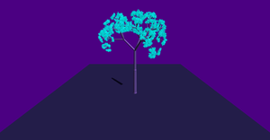 Neon Fractal Tree