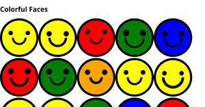 Colorful Faces