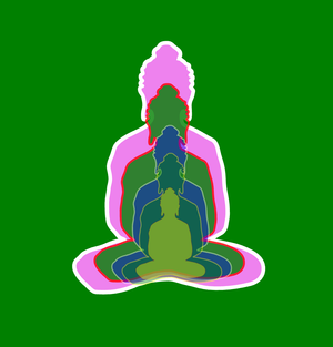 Fork of Fork of Fork of Fork of Fork of Fork of Buddha in colors -overlapping Buddha