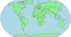 Basis wereldkaart