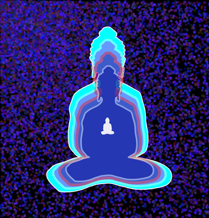Fork of Fork of Fork of Fork of Buddha in colors -overlapping Buddha