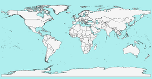 papa world map using geoEquirectangular