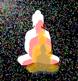 Fork of Fork of Fork of Fork of Buddha in colors -overlapping Buddha