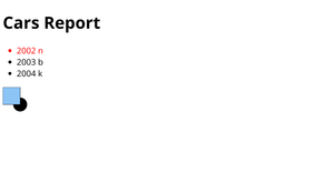 HTML Cars Report