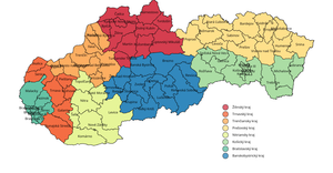 Choropleth map of Slovakia II