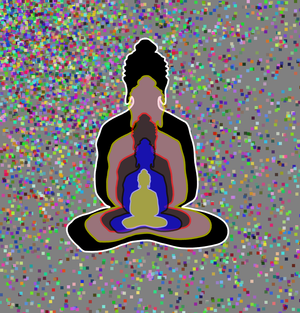 Fork of Fork of Fork of Fork of Buddha in colors -overlapping Buddha