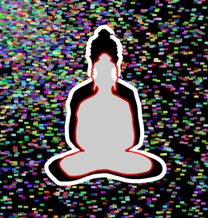 Fork of Fork of Fork of Fork of Fork of Buddha in colors -overlapping Buddha