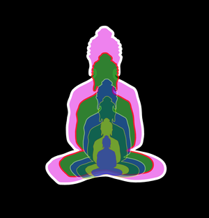 Fork of Fork of Fork of Fork of Fork of Buddha in colors -overlapping Buddha