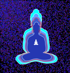 Fork of Fork of Fork of Fork of Fork of Buddha in colors -overlapping Buddha