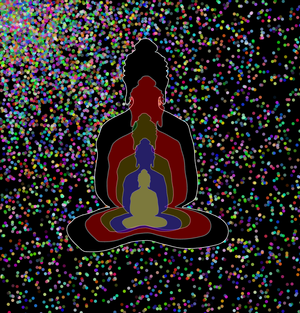 Fork of Fork of Fork of Fork of Buddha in colors -overlapping Buddha
