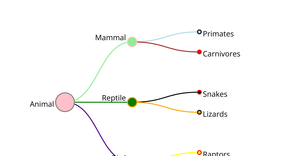 Data Visualization ICE-8 Animals tree Chart