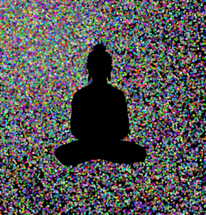 Fork of Buddha in colors