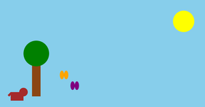 Scene with d3.js!